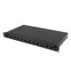 Patch panel fibră rack 19" 1U 12x SC simplex / 12x LC duplex, negru + accesorii