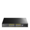 CUDY 16-Port 10/100M PoE+ Switch 2 Gigab
