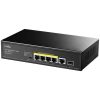 CUDY 5-Port Gigabit PoE+ Switch 1 SFP