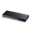 Switch Zyxel GS1100-10HP v2, Gigabit, 8 porturi, PoE
