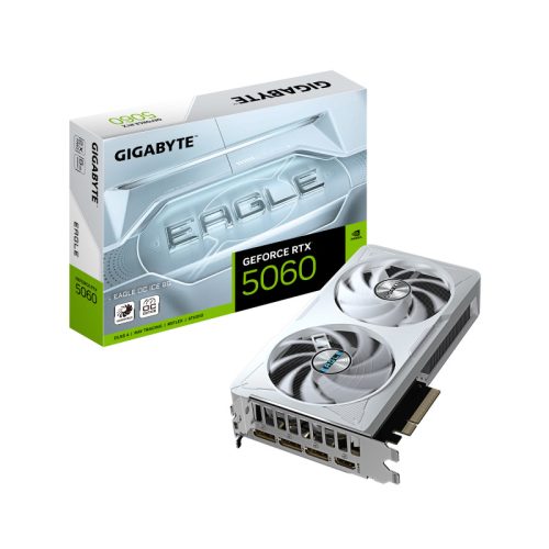 Placa video Gigabyte GEFORCE RTX 5060 EAGLE OC ICE, 8GB GDDR7, PCI Express 5.0, 128bit
