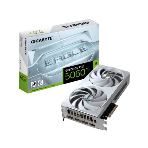 Placa video Gigabyte GEFORCE RTX 5060 Ti EAGLE OC ICE, 16GB GDDR7, PCI Express 5.0, 128bit