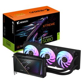   Placa video Gigabyte AORUS GEFORCE RTX 5080 XTREME WATERFORCE, 16GB GDDR7, PCI Express 5.0, 256bit