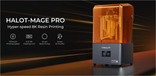 Imprimanta 3D Creality Halot-MAGE PRO cu rasina, Tehnologie SLA, Stereolitografie, sursa 150W, dimensiuni printare: 228*128*230mm, Dime