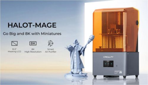 Imprimanta 3D Creality Halot-MAGE cu rasina, Tehnologie SLA, Stereolitografie, sursa 100W, dimensiuni printare: 228*128*230mm, Dimensiu