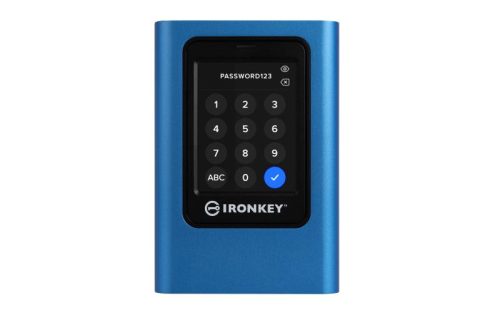 SSD extern Kingston Vault Privacy 80, 960 GB, USB 3.x Gen 1, Albastru