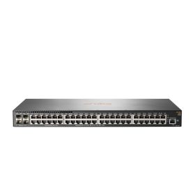   Switch cu 48 porturi Aruba, 176 Gbps, 16.000 MAC, 4 porturi SFP+, 1U, cu management