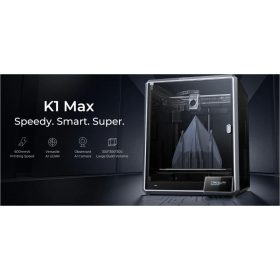   Imprimanta 3D Creality K1 MAX, Tehnologie FDM, viteza printare 600mm/s, Precizie 100 +/-0.1mm, Diametru filament: 1.75mm, tip filament 