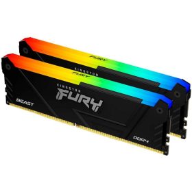  Memorie RAM Kingston FURY Beast RGB, 32 GB DDR4, 3200 MHz, CL16