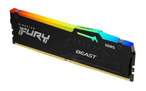 Memorie RAM Kingston FURY Beast RGB, 8GB DDR5, 5200MHz, CL40