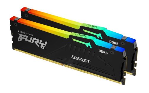 Memorie RAM Kingston FURY Beast RGB, 32GB DDR5, 6000MHz, CL36
