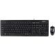 Kit A4Tech KRS-8372 cu fir, negru