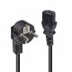 Cablu alimentare schuko Lindy IEC C13, 3m, negru Description Schuko 2 Pin Plug to IEC C13 Fully moulded Total length: 3m Colour: Black 