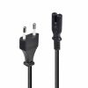 Cablu alimentare Lindy Euro C8 - IEC C7, 5m, negru Description Connector A: Euro Mains Plug Connector B: IEC C7 Cable type: H03-VV-H2F 
