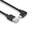 Cablu Lindy USB C 2 90° 1m negru