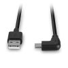 Cablu Lindy USB C 2 90° 1m negru