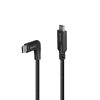 Cablu Lindy USB C, 90°, 10Gbps, 1m negru