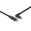 Cablu Lindy USB C, 90°, 10Gbps, 1m negru