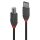 Cablu Lindy USB A-USB B Anthra  1m negru