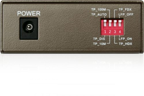 "Omada 10/100 Mbps RJ45 to 100 Mbps Single-mode SC WDM Bi-Directional Fiber Converter PORT: 1× 100Mbps SC Port, 1× 10/100M RJ45 Port (A