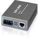 "Omada 10/100/1000 Mbps RJ45 to 1000 Mbps Single-Mode SC Fiber Converter PORT: 1× Gigabit SC Port, 1× Gigabit RJ45 Port (Auto MDI/MDIX)