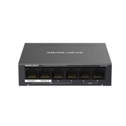 6-Port Gigabit Desktop Switch with 4-Por