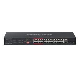 24-Port 10/100Mbps + 2-Port Gigabit Sw