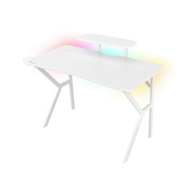 Birou gaming Genesis Holm 320 RGB alb