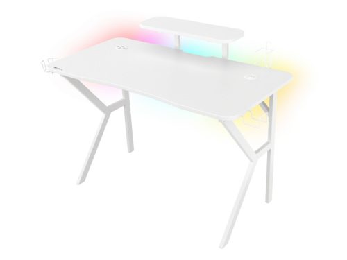 Birou gaming Genesis Holm 320 RGB alb