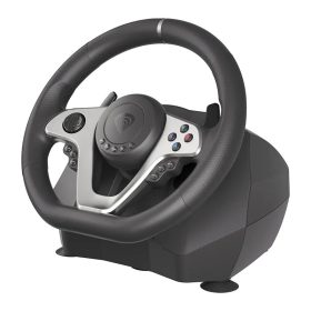   Volan Genesis cu fir Seaborg 400, interfata USB, 15 butoane, rotatie 900°, lungime cablu 200cm, compatibil cu Microsoft XBOX 360, XBOX 