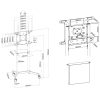 Stand podea mobil/fix NM 37"-70" 70kg ng