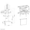 Stand podea mobil NM 37"-70" 70kg alb