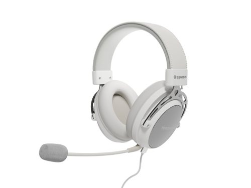 Casti cu fir Genesis Toron 301 alb