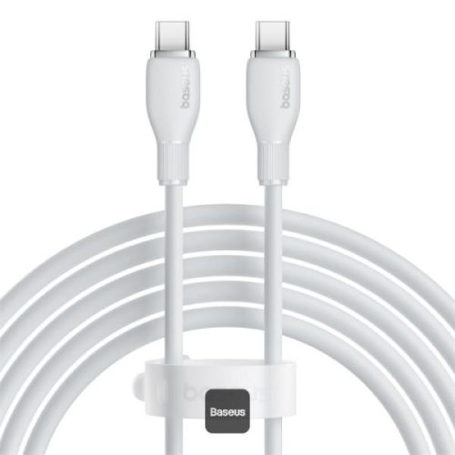 Cablu Baseus Pudding USB-C-USB-C, alb