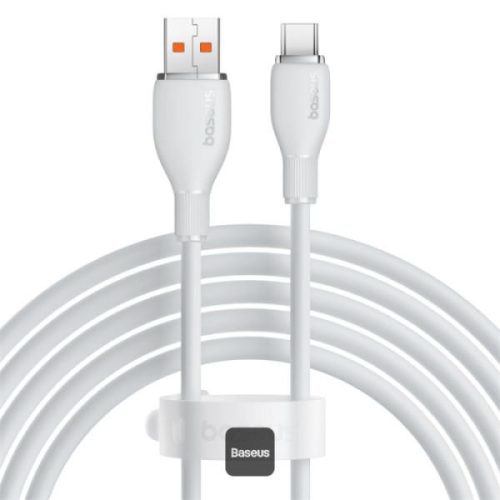 Cablu Baseus Pudding USB-USB-C, alb