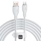 Cablu Baseus Pudding USB-USB-C, alb