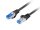 Patch cord Cat.6A S/FTP LSZH CCA 5 m negru, Fluke Passed