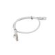 Patch cord Cat.5e UTP 0,5 m gri, Fluke Passed