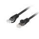 Patch cord Cat.6 UTP LSZH Cu 10 m negru