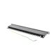 Patch panel 24 porturi 0,5U 19" Cat.5e FTP cu organizator cabluri, ecranat, negru