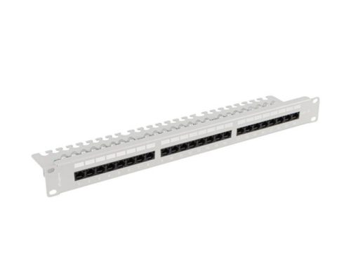 Patch panel 24 porturi 1U Cat.5e UTP gr