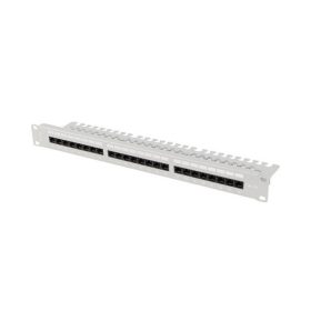 Patch panel 24 porturi 1U Cat.6A UTP gri