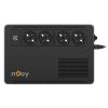UPS nJoy Soter 600, 600VA/ 360W, 4 Prize Schuko cu protectie