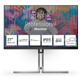   Monitor Consumer AOC Q27U3CV, 27", 2560 x 1440 pixeli, Black, 3 ani Garantie