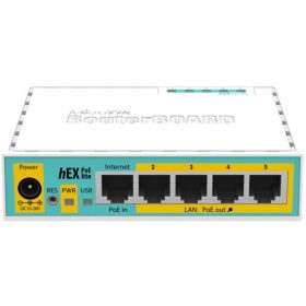 MIKROTIK ROUTER 5LAN FE 1USB 4POE OUT