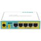 MIKROTIK ROUTER 5LAN FE 1USB 4POE OUT
