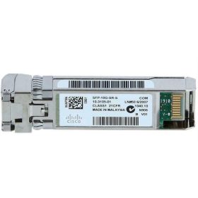   Cisco 10GBASE-SR SFP+ transceiver module for MMF, 850-nm wavelength, LC duplex connector