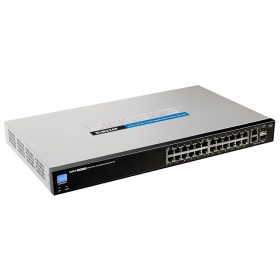Cisco SLM224P 24-port 10 100 + 2-port Gigabit Smart Switch
