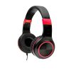 Casti cu micr. Spacer Pearl Red, cu fir