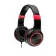 Casti cu micr. Spacer Pearl Red, cu fir